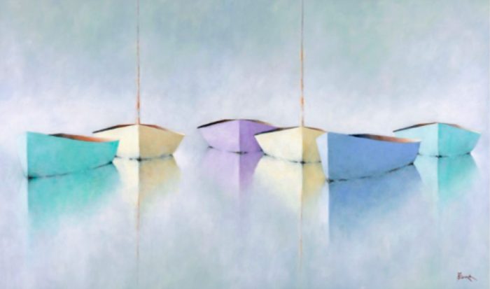 Pastels in Paradise Mixed Media Original